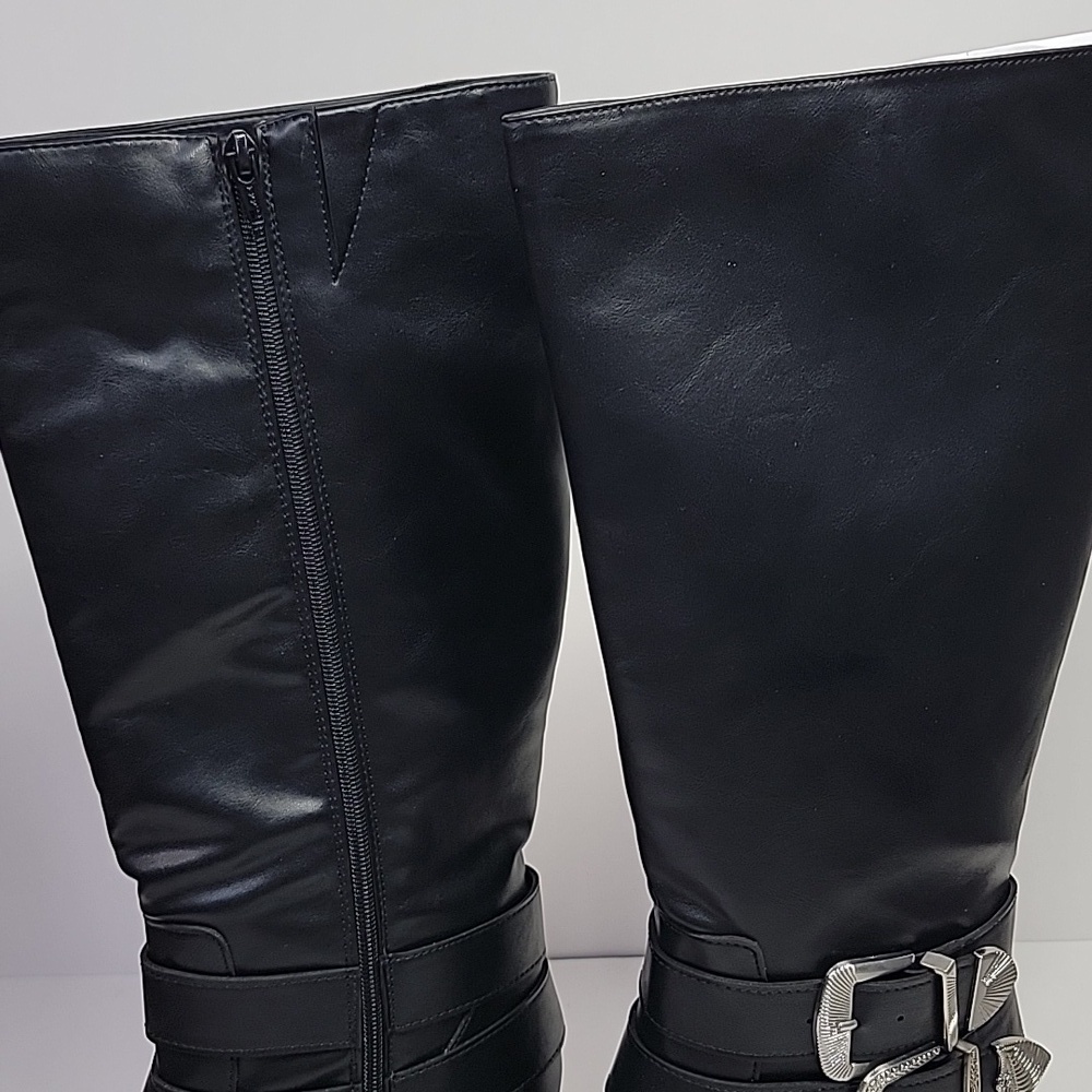 WILD PAIR NEW MOTO BOOTS BLACK - Picture 6 of 13